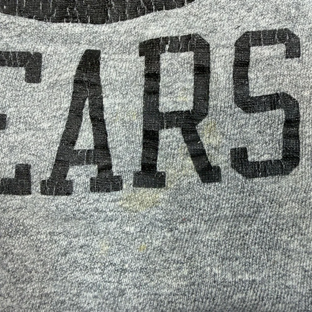 Vtg 80s Champion Blue Bar 88 12 Shirt XXL Gray Central Bears Football Crewneck - Picture 6 of 6